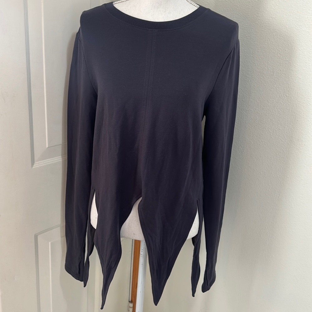 Athleta Samsara Nirvana Grey Side Tie Sweatshirt S - Picture 2 of 13